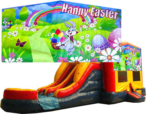 ~(C) Easter 2 Lane Bounce Slide Combo