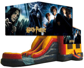 ~(C) Harry Potter 2 Lane Bounce Slide Combo