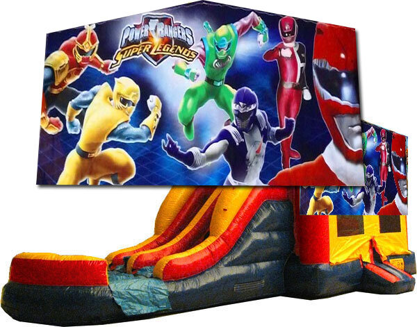 ~(C) Power Rangers 2 Lane Bounce Slide Combo