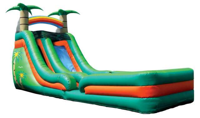 18' Tropical Water Slide