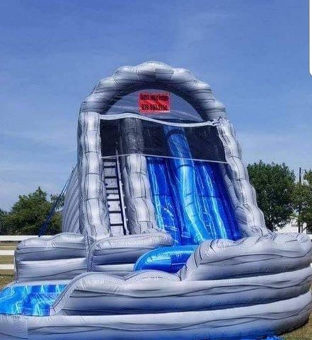 18ft Mt. Rushmore Double Waterslide