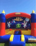 Bounce House with Space Banner