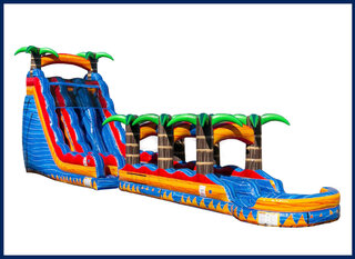 22ft Tropical slide with slip and slide