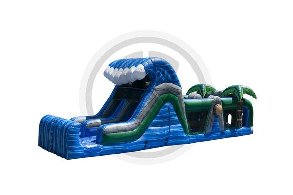 38ft Nile River Run Obstacle Course with water