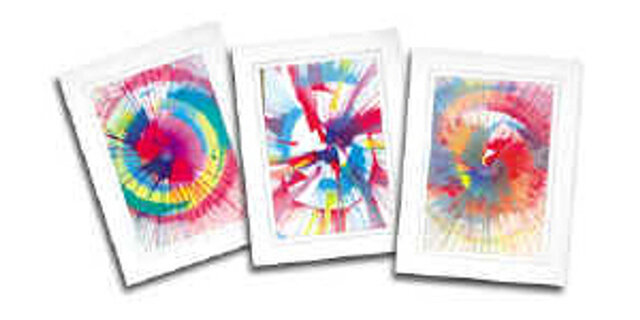 Spin Art Cards
