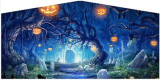 A Haunted Halloween Art Panel