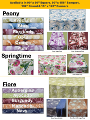 90 x 90 Square Linens