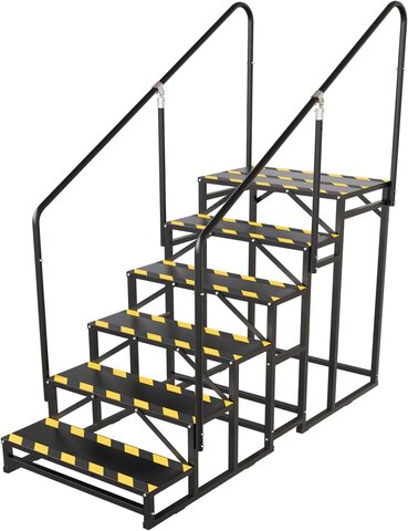 48 inch Stage Steps with Railing