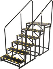 48 inch Stage Steps with Railing