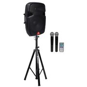 Battery Powered Speaker with Mic 