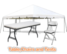 50 Person Tent, Table & Chair Party Package