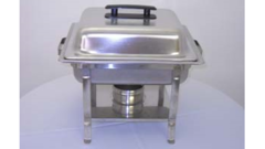 CHAFER 4 QT SQUARE STAINLESS