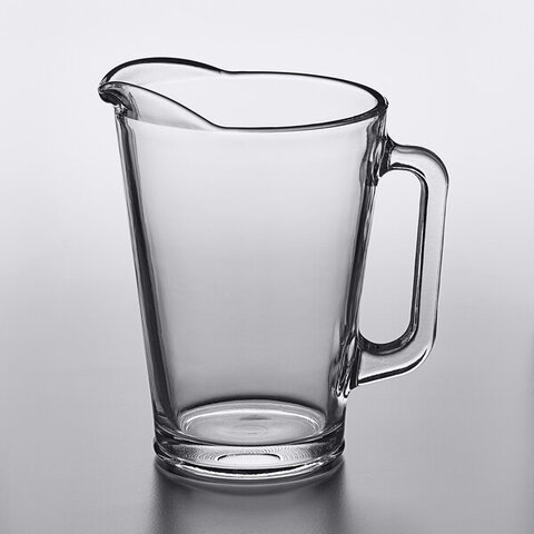 GLASS WATER PITCHER, 44 OZ