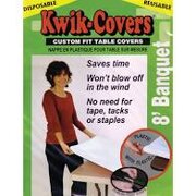 KWIK TABLE COVER 8FT, WHITE