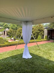 WHITE SIDE POLE DRAPE (MQ) 10  FT