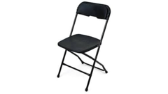 BLACK VINYL CHAIR (delivery only)