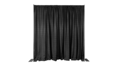 PIPE AND DRAPE 8FT (H) X 10FT (W) SECTION, Black