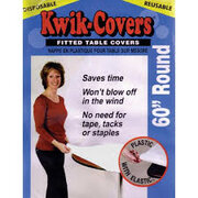 KWIK TABLE COVER 60" ROUND, WHITE