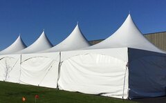 WHITE SIDEWALLS 9FTX20FT MARQUEE