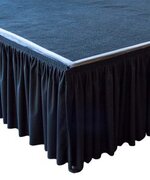 STAGE SKIRTING, BLACK 8in H x 8ft L