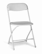 WHITE VINYL CHAIR (delivery only)