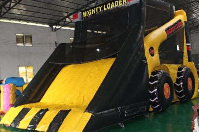 Maple Grove Loader Bounce House With Slide Rental