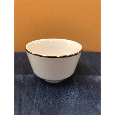 Ivory Gold Soup Cup