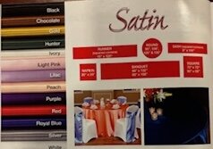 Chair Sash Satin - 5 Pack