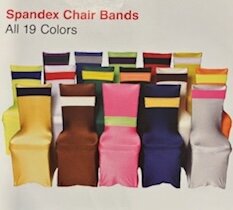 Chair Band Spandex - 5 Pack