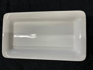White Porcelain Rectangle Platter - 16