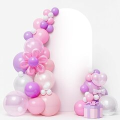 Backdrop White Arched 5'