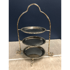 Silver 3 Tier Dessert Stand