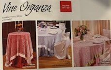 90 SQ Vine Organza Specialty Linen - Sheer