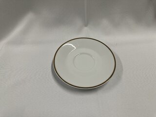 White Gold Coffee Saucer