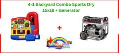  4-1 Backyard Combo Sports Dry 15x18 + Generator for park