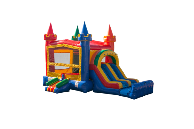 4-1 Rainbow Mini Castle Double Lane DRY 13X25 L