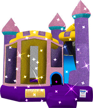 4-1 Backyard Combo Dazzling Castle Slide Girl 15x18