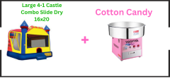  Large C 4-1 Castle Combo Slide Dry 16x20 + Cotton Candy