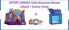  SPORT ARENA USA Bounce House 13x14 + Snow Cone