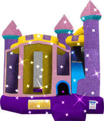 4-1 Backyard Combo Dazzling Castle Slide Girl 15x18