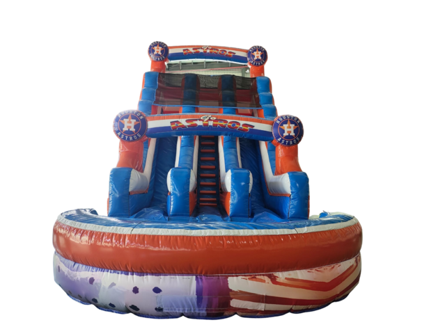 Let's Go Space City 20ft Double Slide