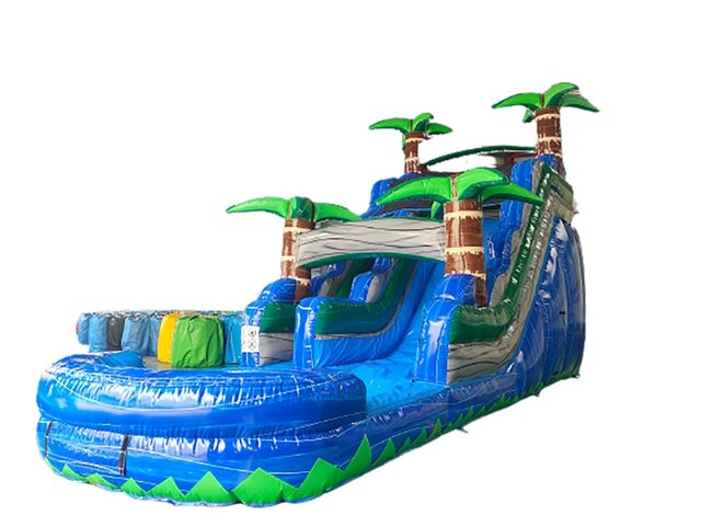 Big Blue Paradise 19ft Water Slide