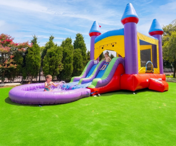 Jelly Bean Wet/Dry Combo Bounce House