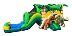 4 in 1 3D Dinosaur Combo Bouncer Wet or Dry