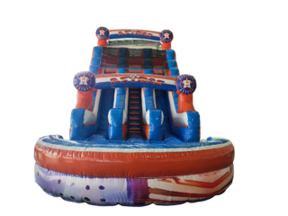 Let's Go Space City 20ft Double Slide