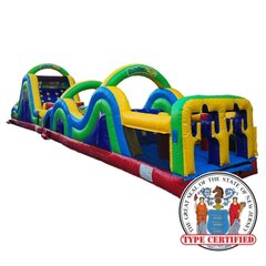 65' Retro Obstacle Course - NJ