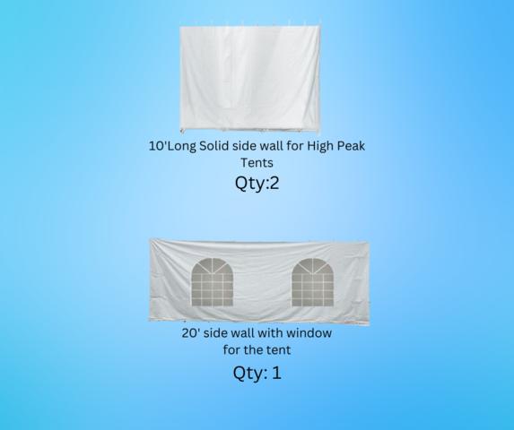 Tent Side Wall Package (10x20)