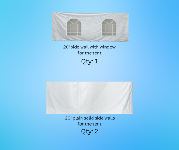 Tent Side Wall Package (20x20)