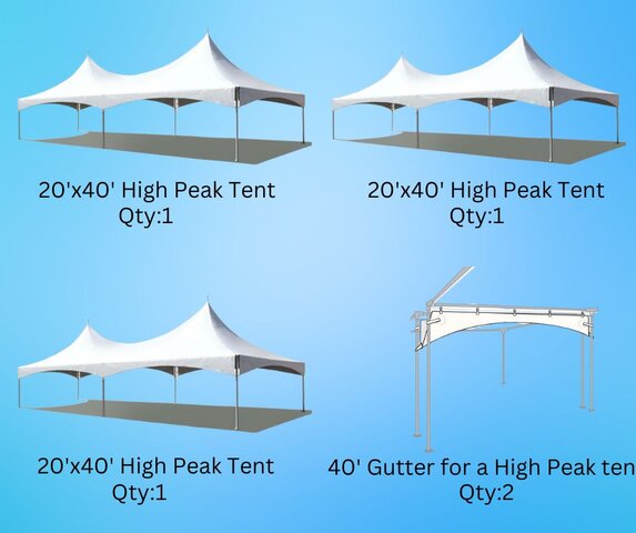 40' x 60' High Peak Tent