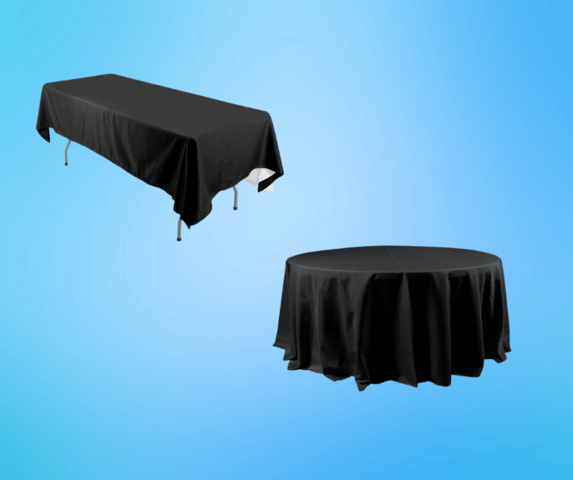 Black Tablecloths (Rental)